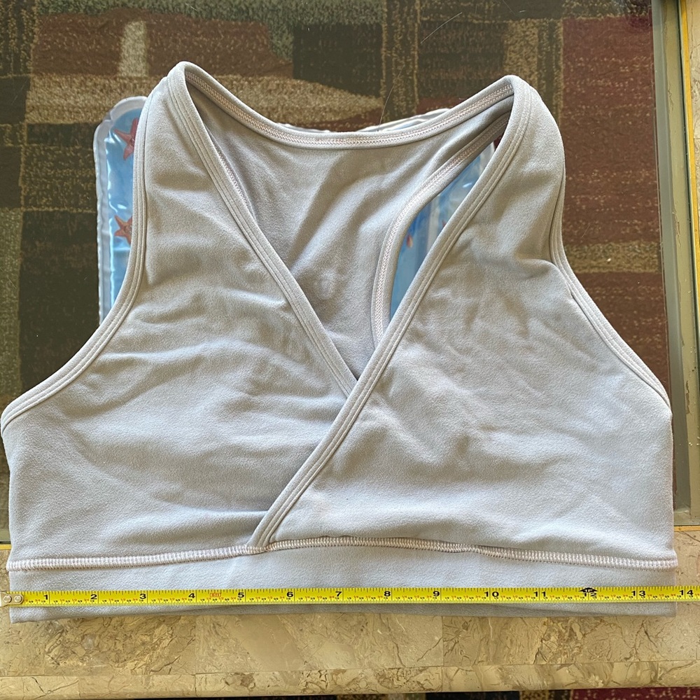 Lululemon Grey Sports Bra Sz 8